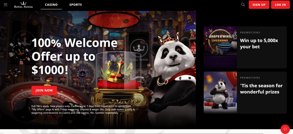 Royal Panda Casino Canada